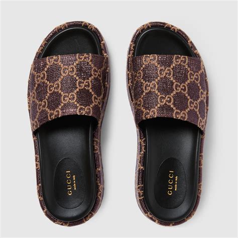 gucci women slip ons|gucci slides women clearance.